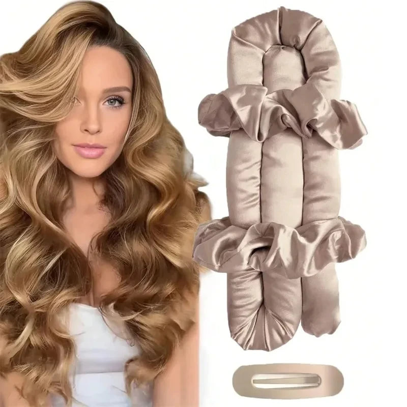 Satin Heatless Curling Rod Headband