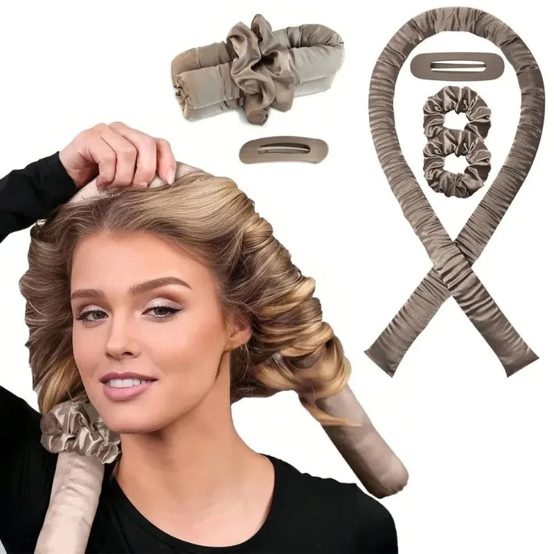 Satin Heatless Curling Rod Headband
