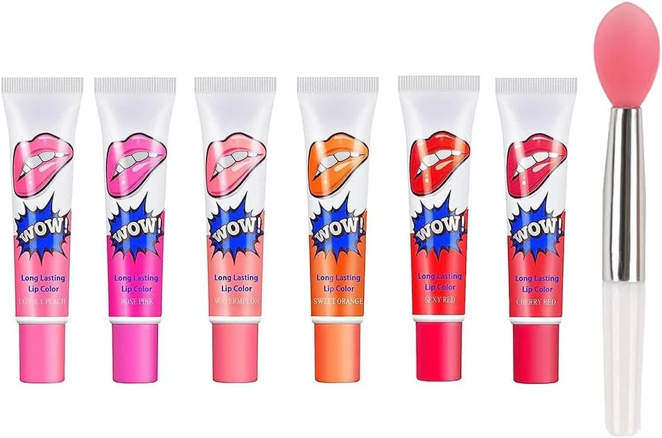 Peel Off Tattoo Lip Gloss Set