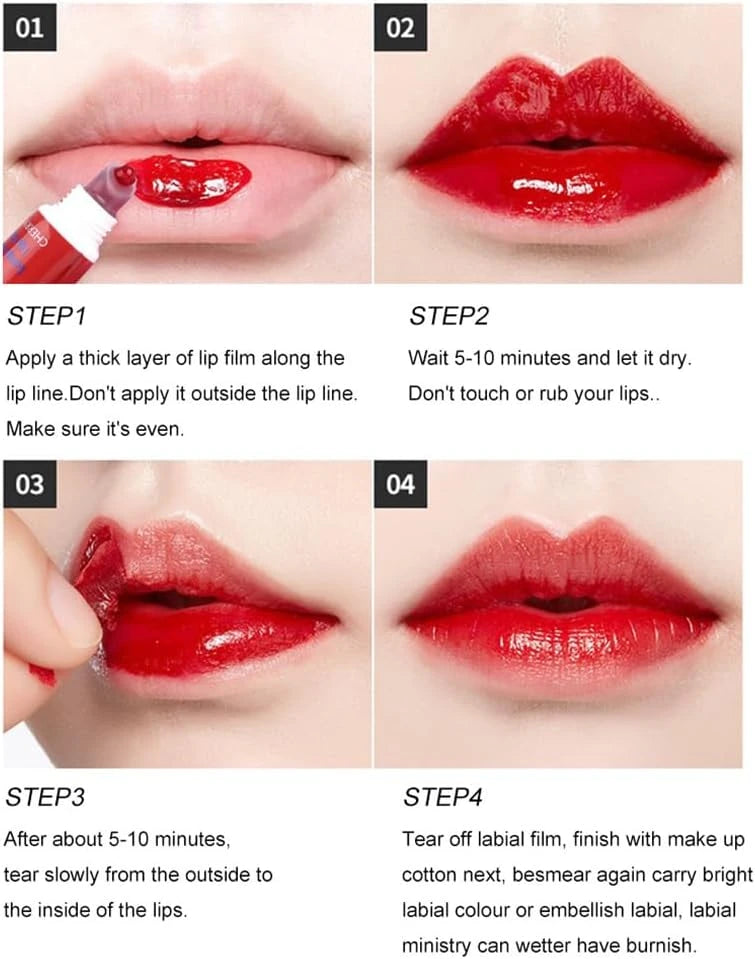 Peel Off Tattoo Lip Gloss Set