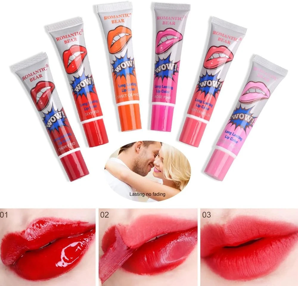 Peel Off Tattoo Lip Gloss Set