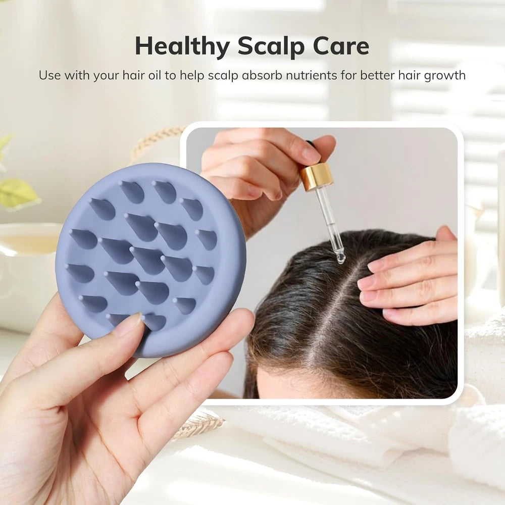 Silicone Scalp Massager Shampoo Brush