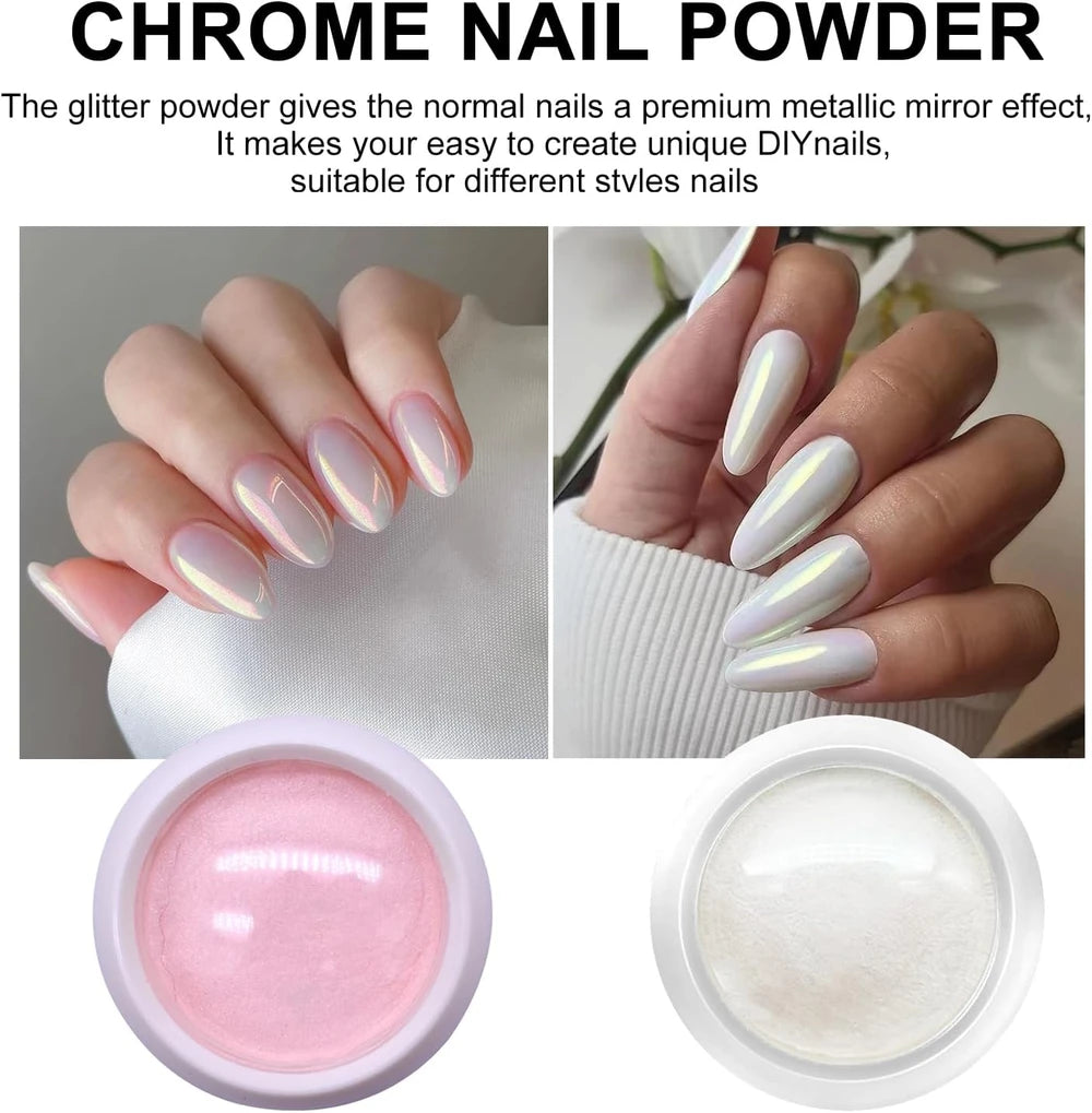 Chrome Nail Powder Set