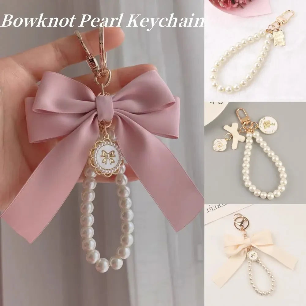 Bowknot Pearl Bag Charm
