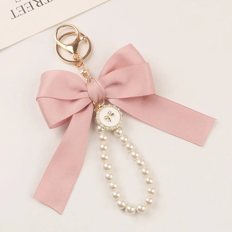 Bowknot Pearl Bag Charm