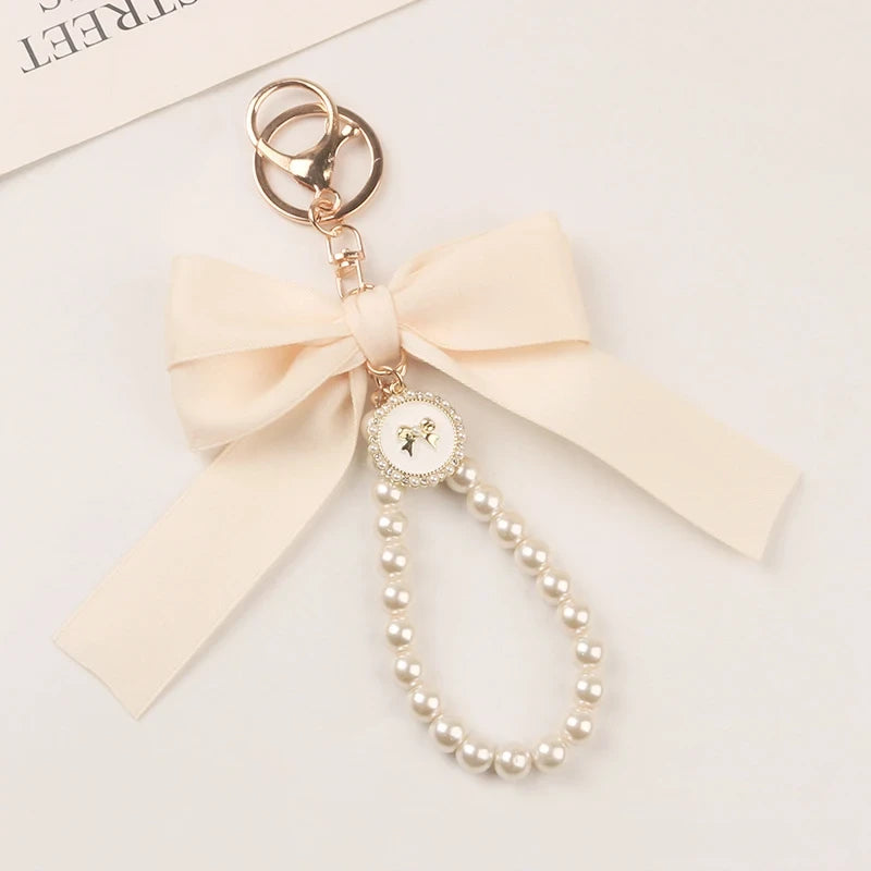 Bowknot Pearl Bag Charm