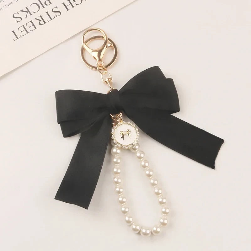 Bowknot Pearl Bag Charm