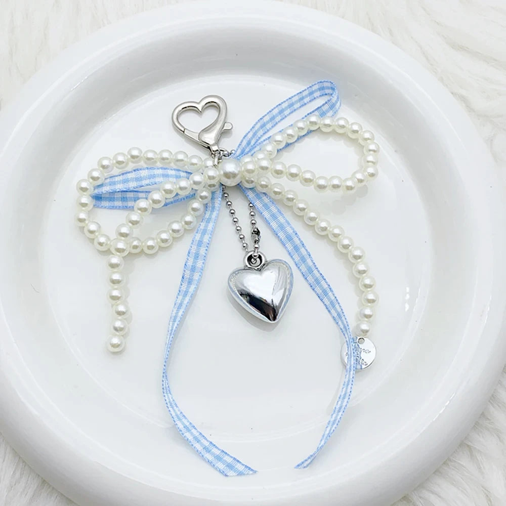 Bowknot Pearl Bag Charm