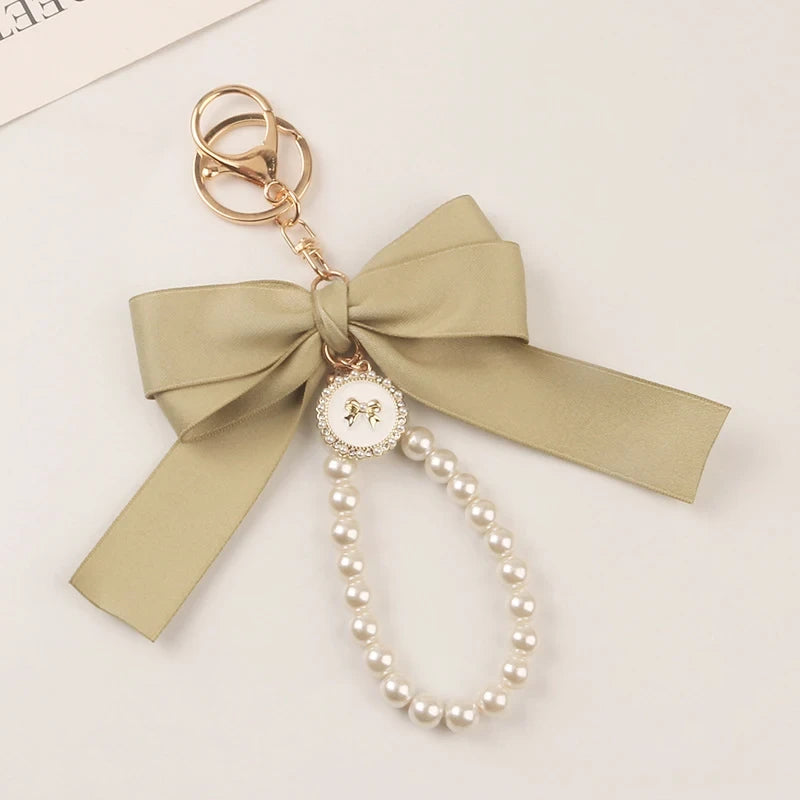 Bowknot Pearl Bag Charm