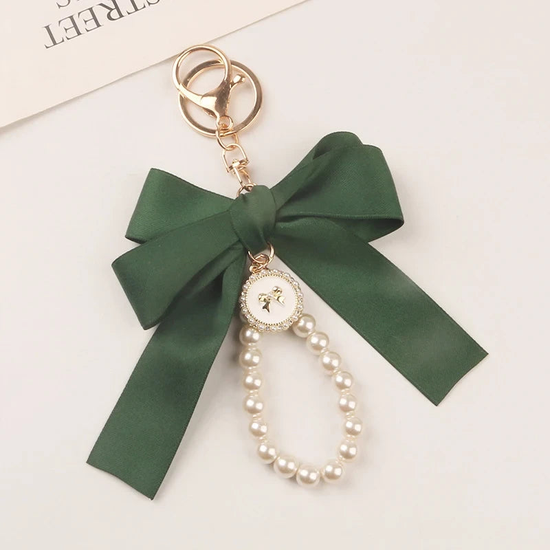 Bowknot Pearl Bag Charm