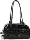 Black Y2K Hobo Shoulder Bag