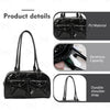 Black Y2K Hobo Shoulder Bag